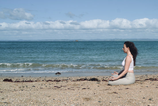 yoga in nature, meditation at the beach